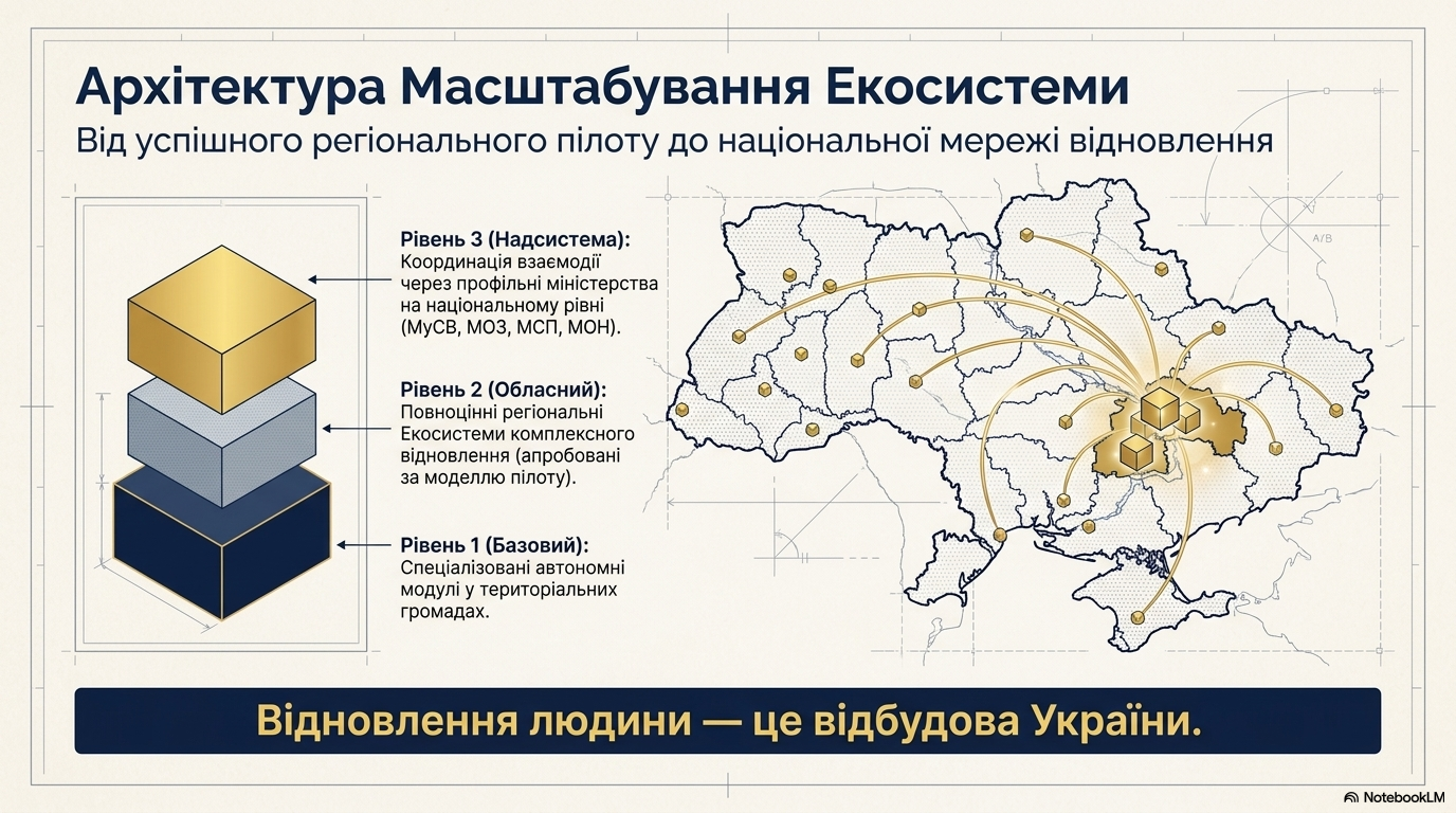 Карта України з мережею відновлення